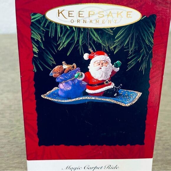 Hallmark Vintage “Magic Carpet Ride” Santa Aladdin Christmas Ornament - Picture 1 of 2
